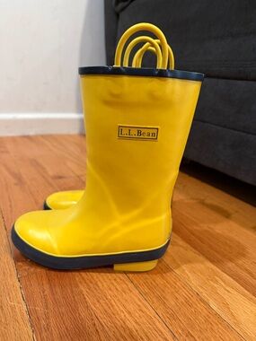 L.L. Bean Kids Yellow Rain Boots